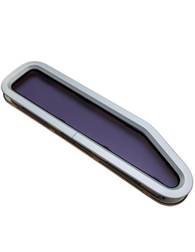 Bootsfenster Lewmar ST44 Silber 195x708mm Rechts Creme