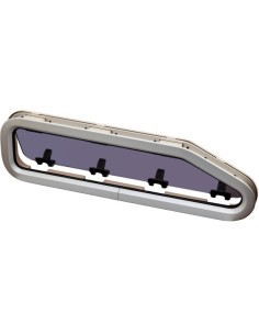 Bootsfenster Lewmar Standard ST44 Silber 195x708mm Rechts Creme