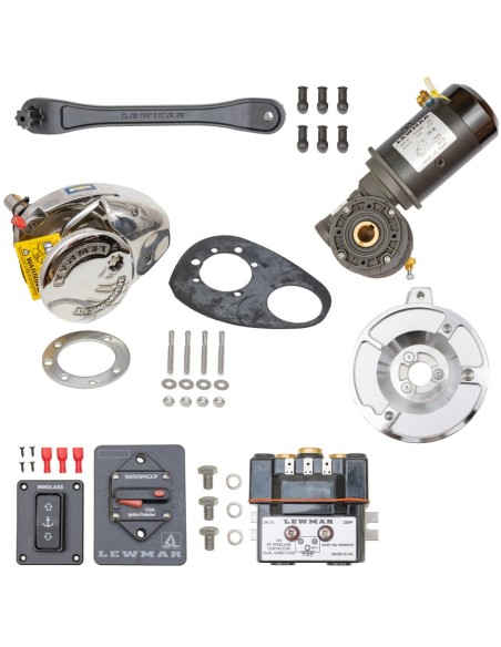 Ankerwinde Lewmar V3 12V 1000W 8mm KOMPLETT