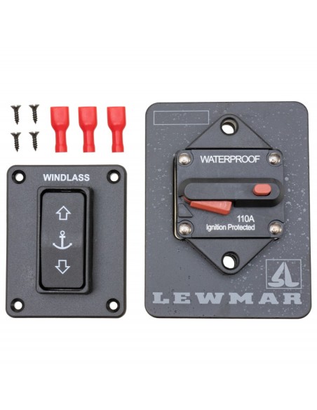 Ankerwinde Lewmar V3 12V 1000W 8mm KOMPLETT