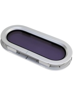 Bootsfenster Lewmar Standard 7RE – Schwarz mit weißem RE-Innenrahmen, 191 x 425 mm 2