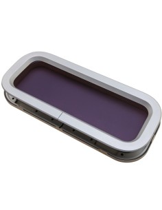 Bootsfenster Lewmar Standard 3  Silber 191x449mm Rahmen Creme