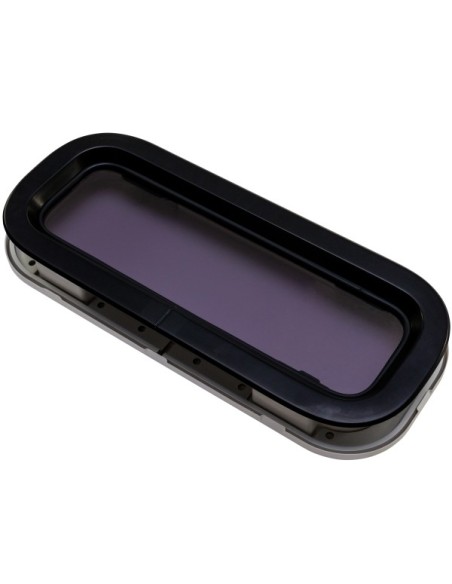 Bootsfenster Lewmar Standard 2 ST2 schwarz 176x425mm