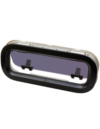 Bootsfenster Lewmar Standard 2  schwarz 176x425mm