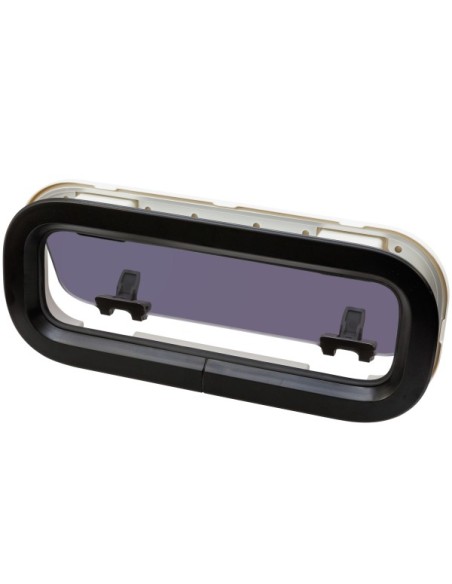 Bootsfenster Lewmar Standard 2  schwarz 176x425mm