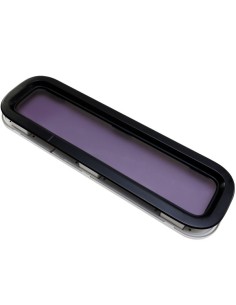 Lewmar Bootsfenster Standard 4 Schwarz 646 × 191 mm – Weißer Innenrahmen, Öffnbar (Portlight) 2