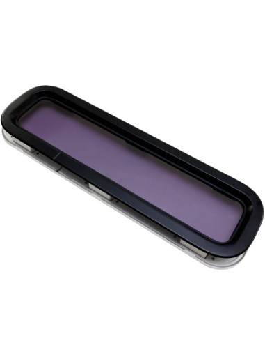 Bootsfenster Lewmar Standard 4 ST4 schwarz 191x646mm Rahmen weiss