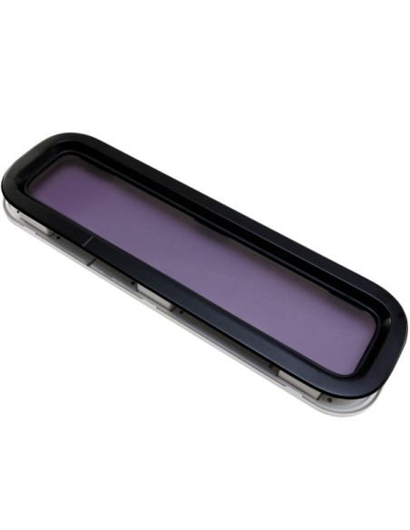 Bootsfenster Lewmar Standard 4 ST4 schwarz 191x646mm Rahmen weiss