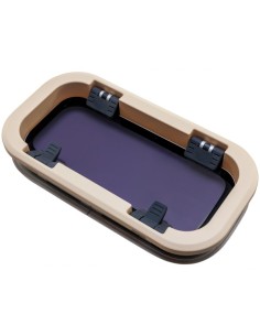 Bootsfenster LEWMAR Standard 1 ST1 Silber Portlight 191x367mm Creme 2