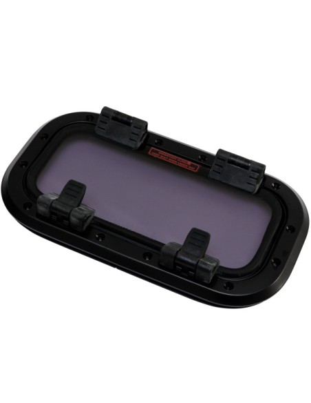 Lewmar Bootsfenster Standard 0 ST0 176x323mm schwarz Portlight