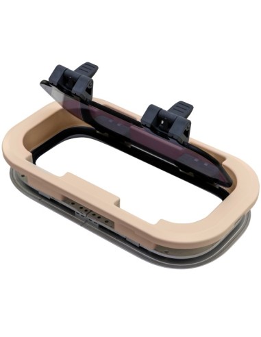 Bootsfenster Lewmar Standard 0 ST0 Silber 176X323mm creme Portlight