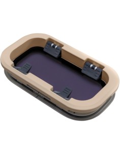 Bootsfenster Lewmar Standard 0 ST0 Silber 176X323mm creme Portlight 2