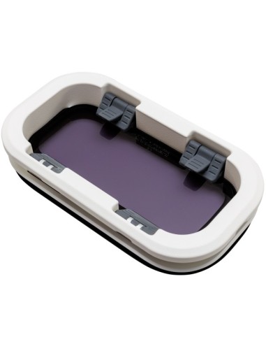 Bootsfenster LEWAMAR Standard 0 schwarz 176x323mm Rahmen Weiss