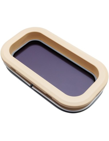 Lewmar Bootsfenster Standard 0 ST0 SILBER 176x323mm Rahmen Creme