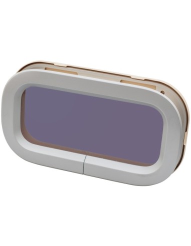 Lewmar Bootsfenster Standard 0 ST0 SILBER 176x323mm Rahmen Creme