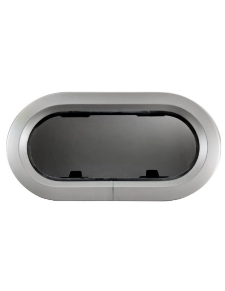 OUTLET Lewmar ST1 RE Fenster Portlight SILBER 191X367mm Rahmen Creme OUTLET