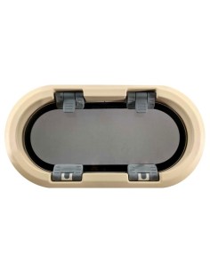 OUTLET Lewmar ST1 RE Fenster Portlight SILBER 191X367mm Rahmen Creme OUTLET 2