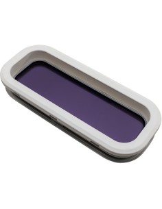 Bootsfenster Lewmar Standard 2 ST2 Silber 176x425mm Rahmen Weiss 2