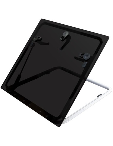 Lewmar FLUSH Profile 70 GEN.2 – Dunkelgraues Glas, 700 x 700 mm, Bootsluke