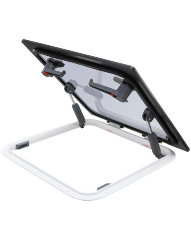 Bootsluke Lewmar FLUSH Profile 44 GEN.2 Glass Grau 512 x 512mm