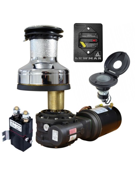 Lewmar EVO 50 AEST Elektrische Winsch – 12V, Komplettset, Chrom