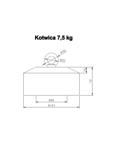 Gummianker Anker 7,5 kg Flussanker Boot