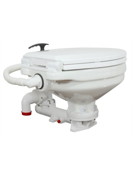 Handbetriebene Yacht-Toilette – TMC Compact – Keramik, Robust, Einfache Montage!