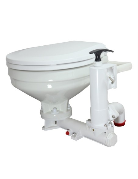 Handbetriebene Yacht-Toilette – TMC Compact – Keramik, Robust, Einfache Montage!