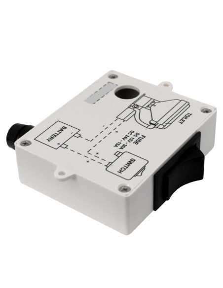 TMC – Elektrische Marine-Toilette COMPACT 12V (Porzellan, Macerator, Soft-Close)