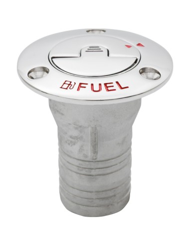 Boot Tankeinfüllstutzen FUEL 38 mm – Edelstahl mit Schlüssel