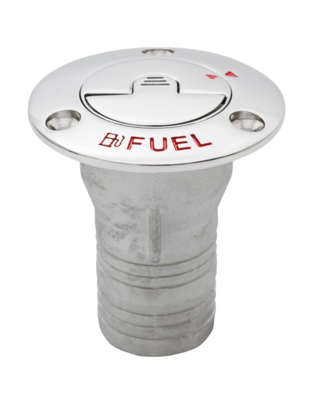 Boot Tankeinfüllstutzen FUEL 38 mm – Edelstahl mit Schlüssel
