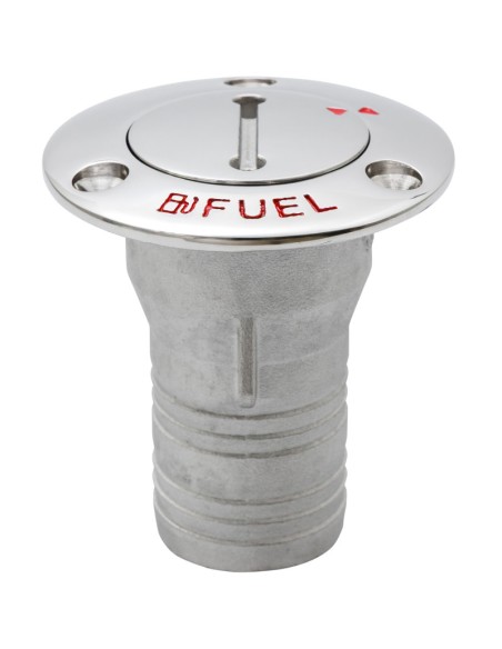 Tankeinfüllstutzen FUEL 38 mm Edelstahl – abschließbar mit Schlüssel