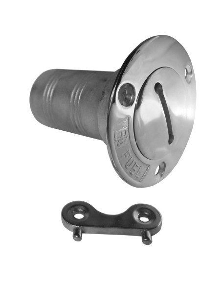 Tankeinfüllstutzen mit Schlüssel 38 mm – Edelstahl AISI 316 ISO 8099/1