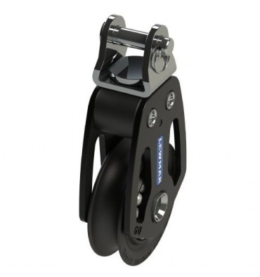 Lewmar HTX 72 Einfachblock mit Wirbel 14 mm