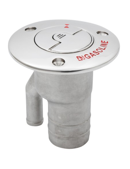 Tankeinfüllstutzen GASOLINE mit Entlüftung 38 mm – Edelstahl Deck Fill Marine