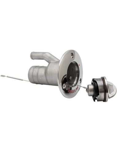 Tankeinfüllstutzen GASOLINE mit Entlüftung 38 mm – Edelstahl Deck Fill Marine