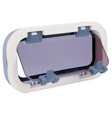 Lewmar SS1 RE Bootsfenster 191x367mm Portlight Rahmen weiss