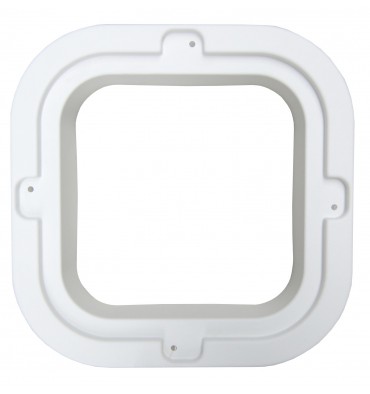 Lewmar Low Profile 00 mit Moskitonetz - Weiss Abschlussrahmen