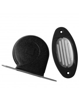 Elektrohorn MINI DROP 12V flach Tieftöner Edelstahl 2