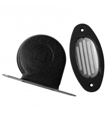 Elektrohorn MINI DROP 12V flach Tieftöner Edelstahl