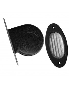 Elektrohorn MINI DROP 12V H flach Hochtöner Edelstahl 2