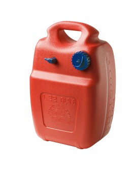 Tragbarer Kraftstofftank 22L mit Füllstandsanzeige – 2L Reserve – vertikal & horizontal – Rot
