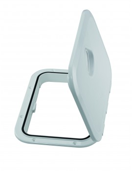 UV-beständige weiße Kunststoffabdeckung mit Dichtung 270x375 mm 2