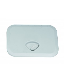 Wasserdichte cremefarbene Kunststoffabdeckung RAL 9010 mit Dichtung 270x375 mm