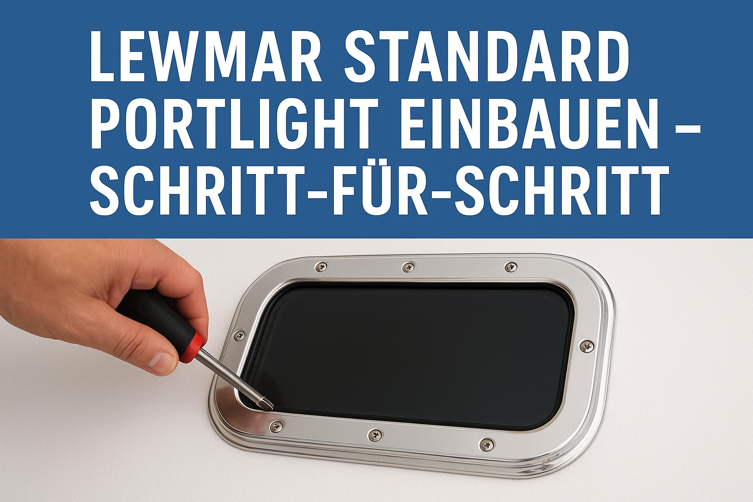 Lewmar Standard Portlight einbauen – Schritt-für-Schritt Anleitung